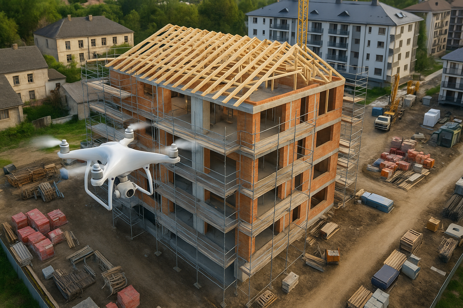 Baustellendokumentation mit Drohne