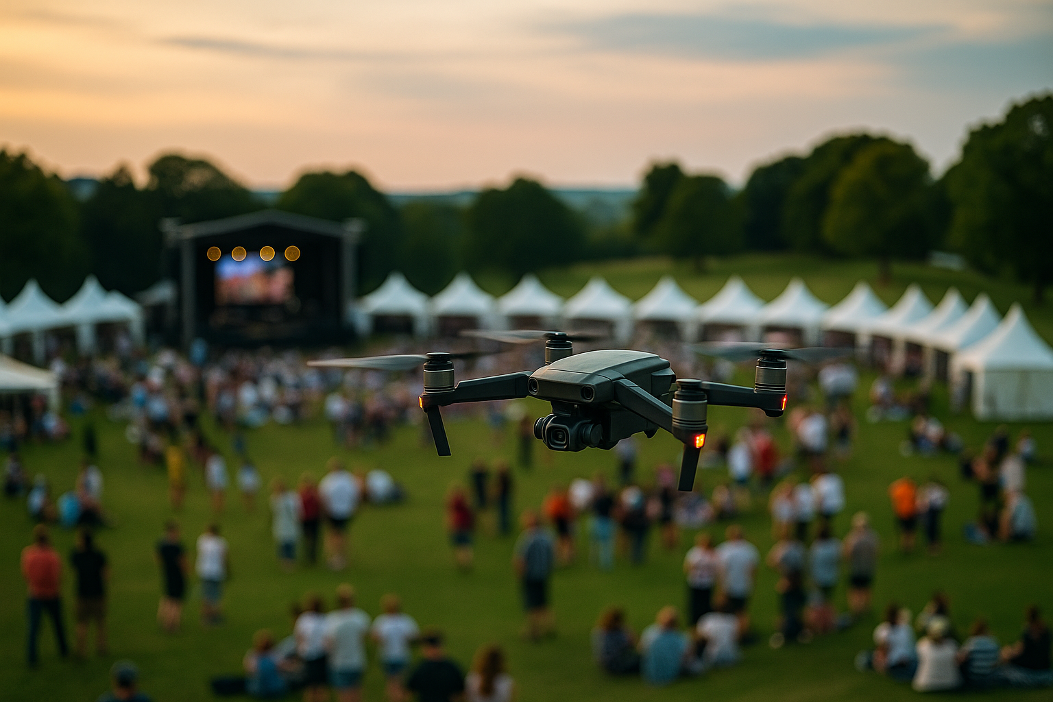 Drohnenaufnahme für Event, Imagefilm und Werbung